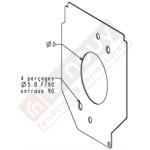 Flasque de guidage Fixe joue Alu 125 D60