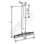 Attache tablier à clipper 175mm pour lame 8mm ZF