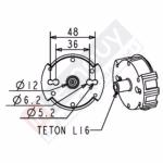 Manchon à Téton D12 Coffrelite pour moteur ASA