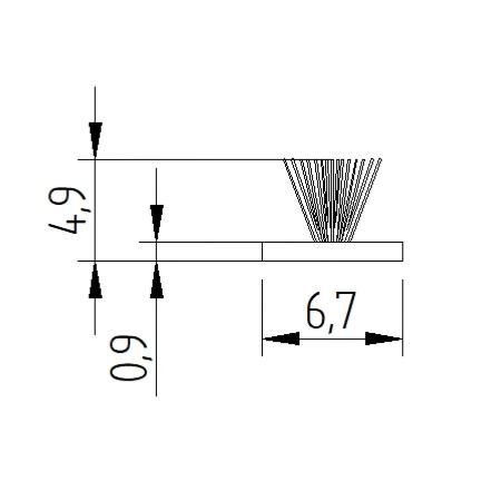 Joint Brosse pour coulisse PVC