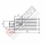 Embout escamotable ZF 64 Crabot Mâle Alésage Diamètre 12