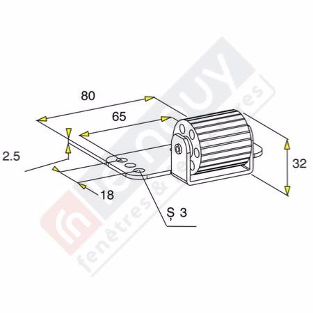 Galet anti-flexion