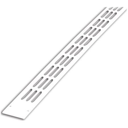 Grille Alu Plate L375 - NOIR