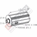 Embout escamotable ZF 64 TETON Diamètre 18 / CARRE 10