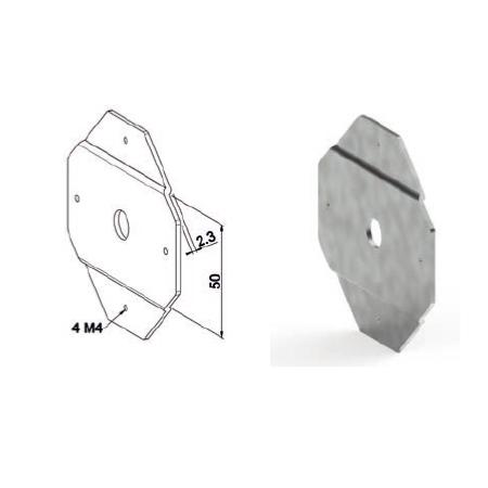 Plaque Support Treuil pour pose drapeau - ZF