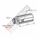 Embout escamotable crabot Femelle ZF 54 - Porte Roulement