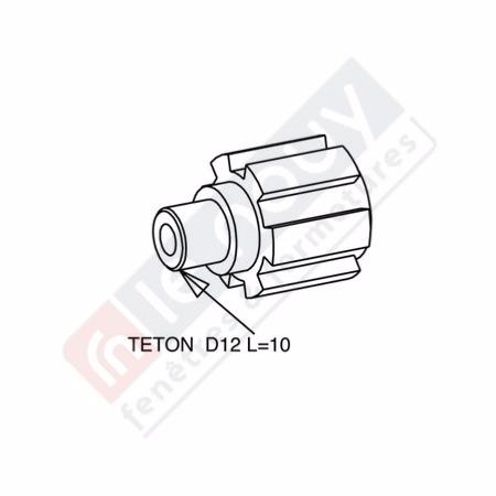 Moyeu téton de 12
