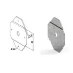 Plaque Support Treuil pour pose drapeau - ZF