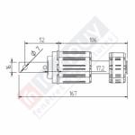 Tandem polyvalent  ZF54 Ø 16 pour volet roulant