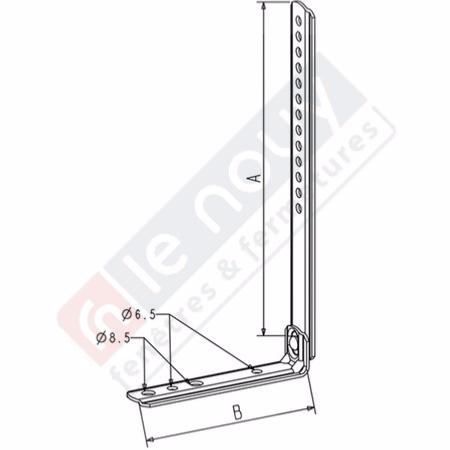 Jambe de force Galva Equerre 120