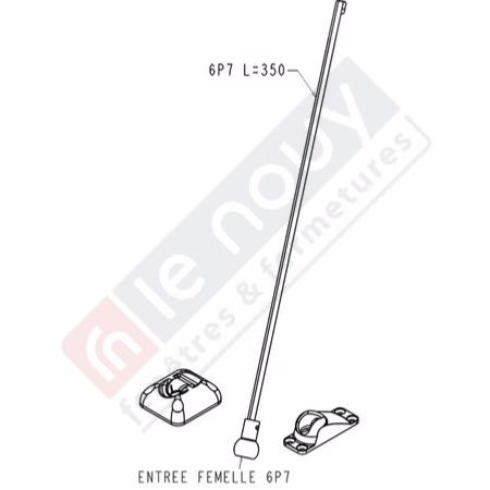 Sortie de caisson invisible D20 - 6P7