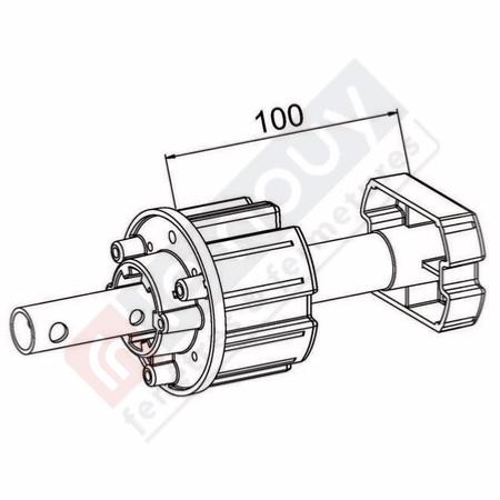 Tandem polyvalent  ZF64 Ø 16 pour volet roulant