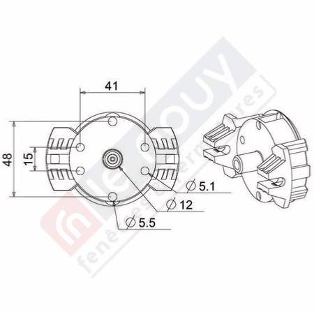 Manchon Coffrelite pour moteur Simu