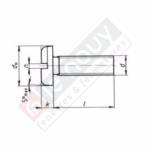 Vis à métaux tête cylindrique M5x20